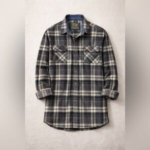 Jachs Heritage Flannel Cotton in Navy, Grey and Cream Size XL